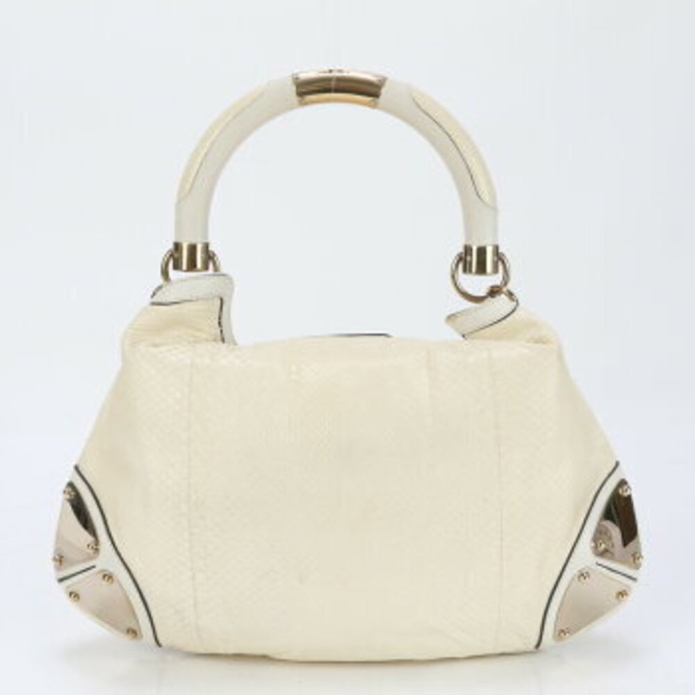 Gucci Indy Python Leather Handbag Top Handle Tote… - image 5